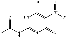 N-(6-chloro-5-nitro-4-oxo-1,4-dihydropyrimidin-2-yl)acetamide Structure