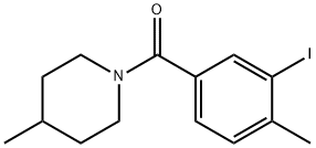 (3-iodo-4-methylphenyl)(4-methylpiperidin-1-yl)methanone Structure