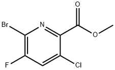 Methyl 6-bromo-3-chloro-5-fluoropicolinate Structure