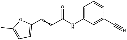 (2E)-N-(3-cyanophenyl)-3-(5-methylfuran-2-yl)prop-2-enamide Structure