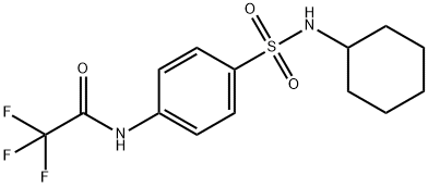 N-[4-(cyclohexylsulfamoyl)phenyl]-2,2,2-trifluoroacetamide Structure