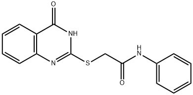 2-[(4-oxo-3,4-dihydroquinazolin-2-yl)sulfanyl]-N-phenylacetamide 구조식 이미지