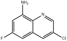 3-Chloro-6-fluoroquinolin-8-amine Structure