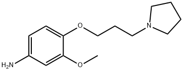 3-methoxy-4-[3-(1-pyrrolidinyl)propoxy]benzenamine Structure