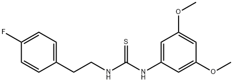 1-(3,5-dimethoxyphenyl)-3-[2-(4-fluorophenyl)ethyl]thiourea Structure