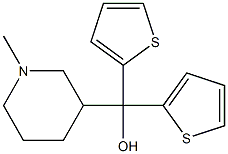 (1-methylpiperidin-3-yl)di(thiophen-2-yl)methanol Structure