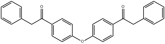 2-phenyl-1-[4-[4-(2-phenylacetyl)phenoxy]phenyl]ethanone Structure
