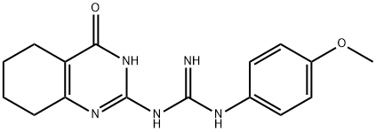 1-(4-methoxyphenyl)-2-(4-oxo-1,4,5,6,7,8-hexahydroquinazolin-2-yl)guanidine Structure