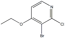 3-Bromo-2-chloro-4-ethoxypyridine 구조식 이미지