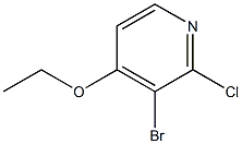 3-Bromo-2-chloro-4-ethoxypyridine Structure