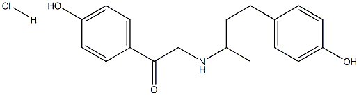 2-(4-(4-hydroxyphenyl)butan-2-ylamino)-1-(4-hydroxyphenyl)ethanone hydrochloride Structure