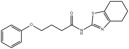 4-phenoxy-N-(4,5,6,7-tetrahydro-1,3-benzothiazol-2-yl)butanamide Structure