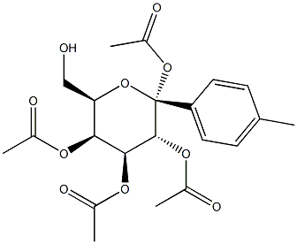 4-Methylphenyl tetra-O-acetyl-alpha-D-galactopyranoside Structure
