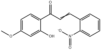 2'-hydroxy-4'-methoxy-2-nitrochalcone 구조식 이미지
