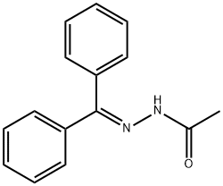 ACETIC ACID DIPHENYLMETHYLENEHYDRAZIDE 구조식 이미지