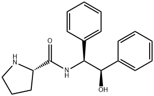 (2S)-N-[(1S,2R)-2-hydroxy-1,2-diphenylethyl]-2-Pyrrolidinecarboxamide Structure