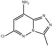 6-chloro-3-methyl-[1,2,4]triazolo[4,3-b]pyridazin-8-amine 구조식 이미지