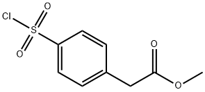 methyl 2-(4-(chlorosulfonyl)phenyl)acetate 구조식 이미지