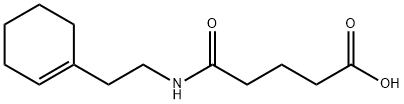 5-{[2-(cyclohex-1-en-1-yl)ethyl]amino}-5-oxopentanoic acid 구조식 이미지