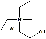 Diethyl(2-hydroxyethyl)methylammonium bromide Structure