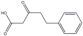 3-oxo-5-phenylpentanoic acid 구조식 이미지