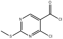 4-클로로-2-메틸메르캅토피리미딘-5-카르복실산클로라이드 구조식 이미지