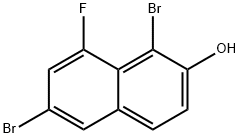 1,6-dibromo-8-fluoro-2-naphthol Structure