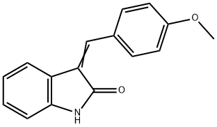 3-(4-Methoxybenzylidene)-2-indolinone 구조식 이미지