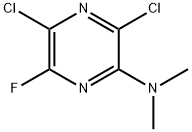 3,5-Dichloro-6-fluoro-N,N-dimethylpyrazin-2-amine Structure