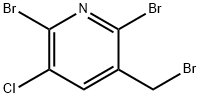 2,6-Dibromo-3-(bromomethyl)-5-chloropyridine Structure