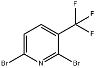 2,6-디브로모-3-(트리플루오로메틸)피리딘 구조식 이미지