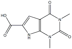 2,3,4,7-Tetrahydro-1,3-dimethyl-2,4-dioxo-1H-pyrrolo[2,3-d]pyrimidine-6-carboxylic acid Structure