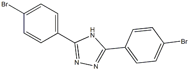 3,5-Bis(4-bromophenyl)-4H-1,2,4-triazole Structure