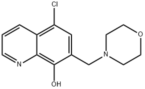 5-chloro-7-(morpholinomethyl)quinolin-8-ol Structure