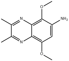 5,8-dimethoxy-2,3-dimethylquinoxalin-6-amine Structure