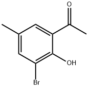 1-(3-bromo-2-hydroxy-5-methylphenyl)ethanone 구조식 이미지