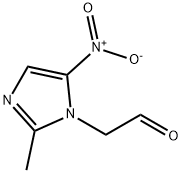2-methyl-5-nitro-1H-Imidazole-1-acetaldehyde 구조식 이미지
