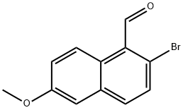 2-Bromo-6-methoxy-1-naphthaldehyde 구조식 이미지