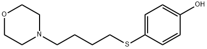 4-(4-Morpholinobutylthio)phenol Structure