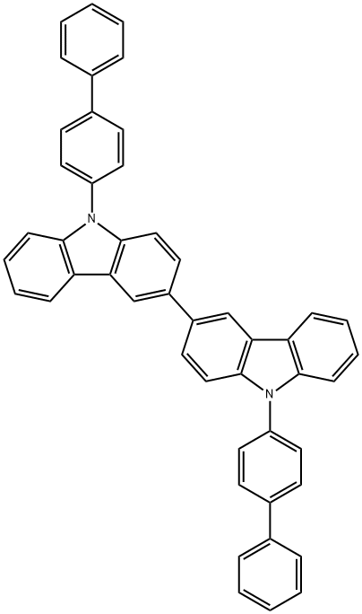 9,9'-Bis([1,1'-biphenyl]-4-yl)-3,3'-bi-9H-carbazole 구조식 이미지