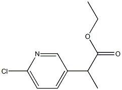 ethyl 2-(6-chloropyridin-3-yl)propanoate Structure