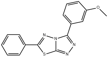 3-(3-methoxyphenyl)-6-phenyl[1,2,4]triazolo[3,4-b][1,3,4]thiadiazole Structure