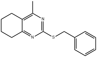 2-(benzylsulfanyl)-4-methyl-5,6,7,8-tetrahydroquinazoline Structure