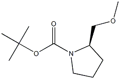 (R)-tert-butyl 2-(methoxymethyl)pyrrolidine-1-carboxylate 구조식 이미지
