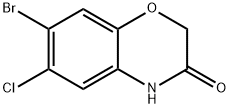 7-bromo-6-chloro-2H-benzo[b][1,4]oxazin-3(4H)-one 구조식 이미지