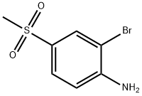 2-bromo-4-(methylsulfonyl)benzenamine Structure