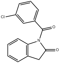 1-(3-Chlorobenzoyl)indolin-2-one Structure