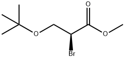 Propanoic acid, 2-bromo-3-(1,1-dimethylethoxy)-, methyl ester, (2S)-
 구조식 이미지