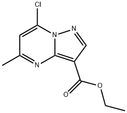 Ethyl 7-chloro-5-methylpyrazolo[1,5-a]pyrimidine-3-carboxylate 구조식 이미지