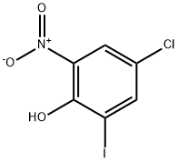 4-chloro-2-iodo-6-nitrophenol Structure